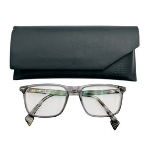 State Eyeglasses Frames Orleans Smoke Glacier Tort Gray Frames 54-18-145 w/Case